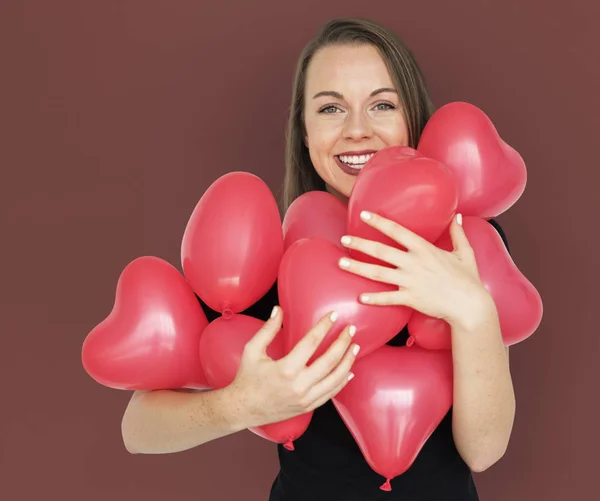 Woman on Valentine's day — Stock Photo, Image