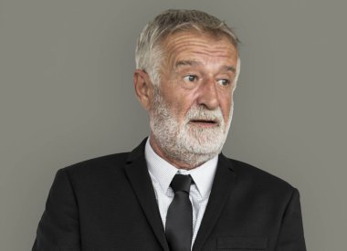 Senior studio poz işadamı