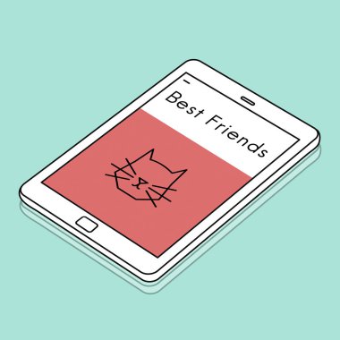 Web tasarım şablonu dijital tablet