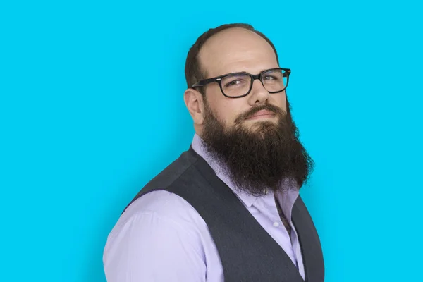 Hombre con gafas y con barba —  Fotos de Stock