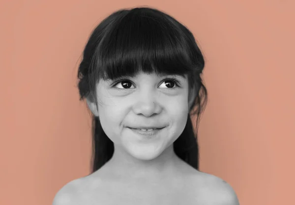 Adorable little girl in studio — Stock Photo, Image