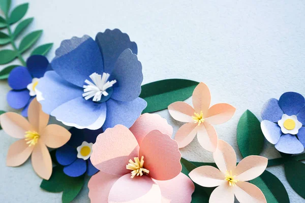 Handgemaakte kleur bloemen — Stockfoto
