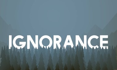 Cehalet konsepti ile şablonu