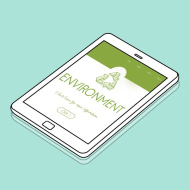 Web tasarım şablonu dijital tablet