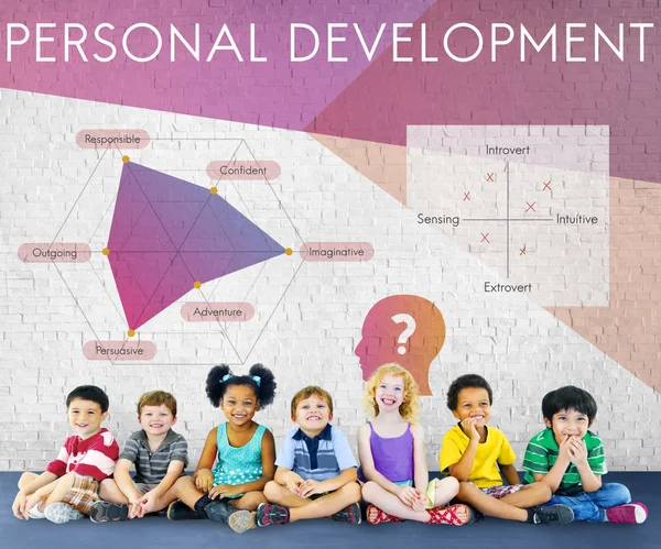 Diversity group of children together — Stock Photo, Image