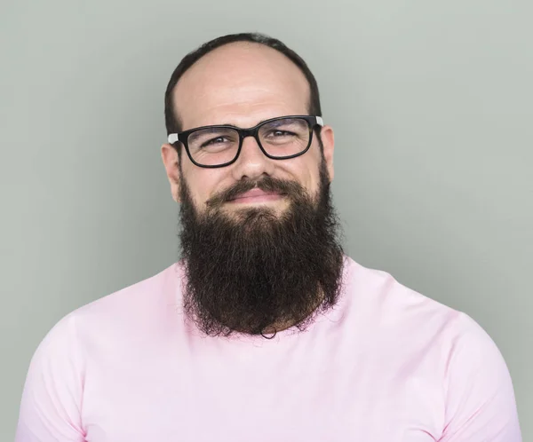 Homem de óculos e barba — Fotografia de Stock