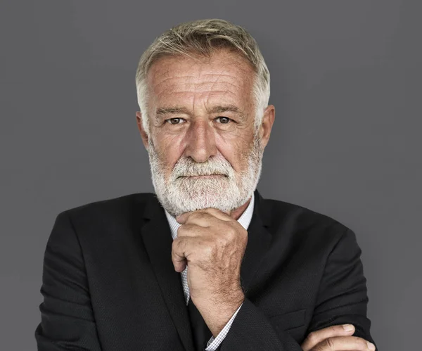 Homem idoso com barba — Fotografia de Stock