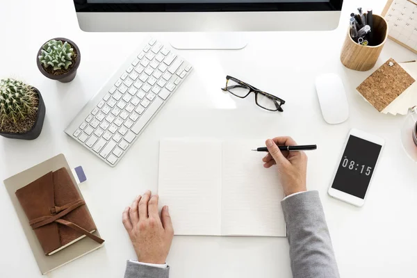 Person working with computer — Stock Photo, Image