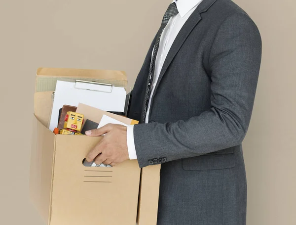 Zakelijke Man bedrijf Box — Stockfoto