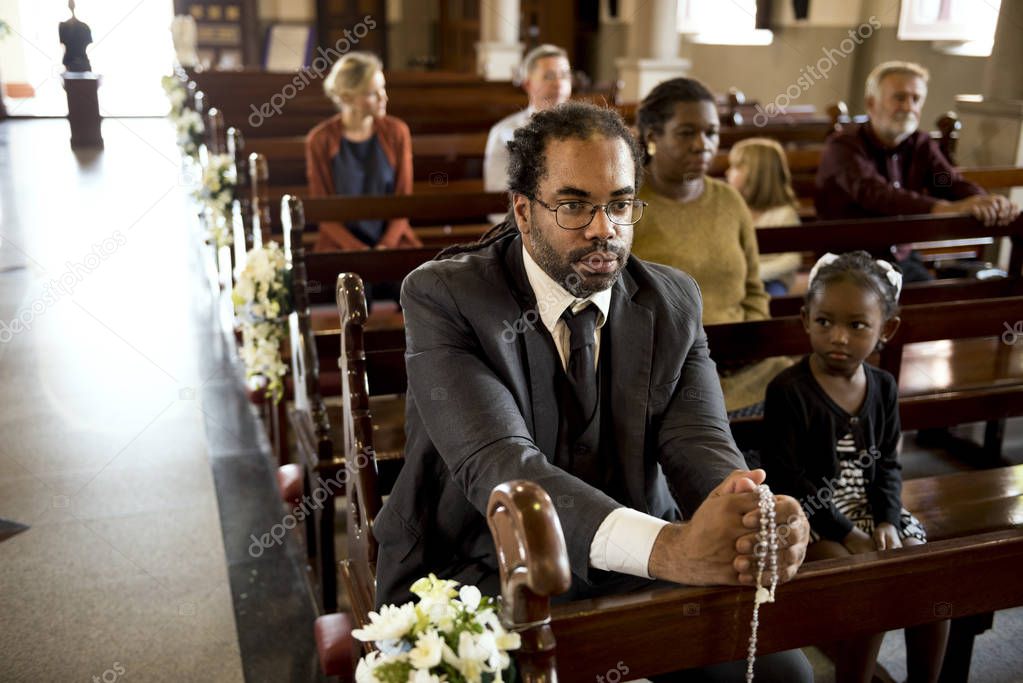 group of people in church