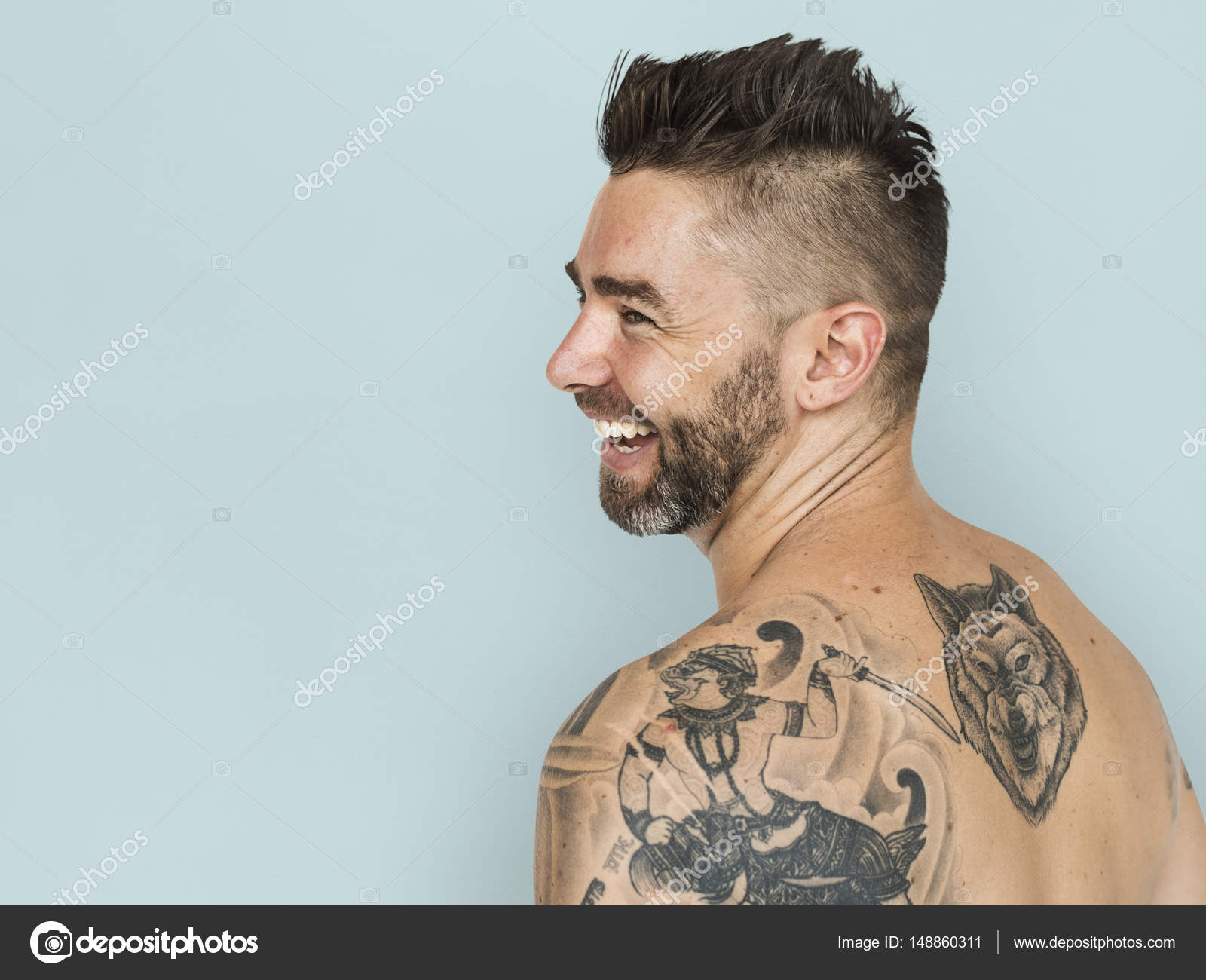 Tattooed handsome man Stock Photo by ©Rawpixel 148860311 Tattooed handsome man Stock Photo by ©Rawpixel 148860311
