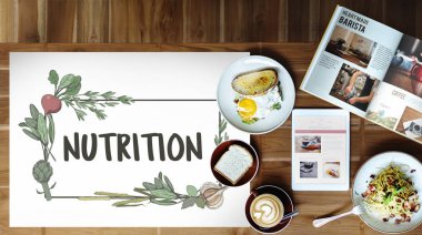 Gıda ahşap arka plan görüntüsünü kavramı