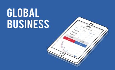 Web tasarım şablonu dijital tablet