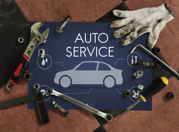 Automóvil vehículo coche mecánico concepto de mantenimiento — Foto de Stock
