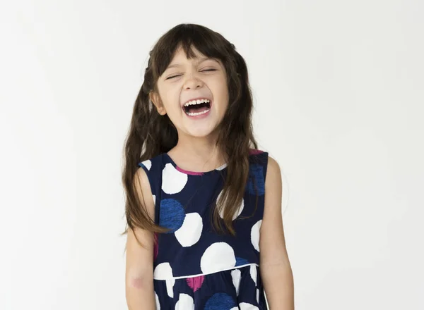 Beautiful laughing little girl — Stock Photo, Image