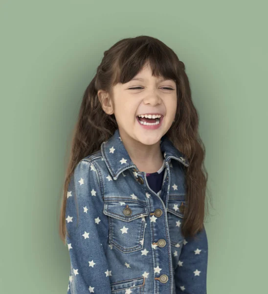 Beautiful laughing little girl — Stock Photo, Image