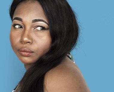 tombul Afrikalı kadın Studio