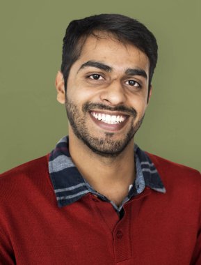 gülümseyen Hint adam Studio