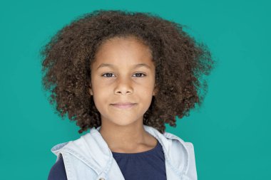 afro saç modeli ile Afrikalı Çocuk 
