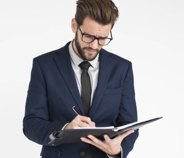 İşadamı yazılı notlar Diary