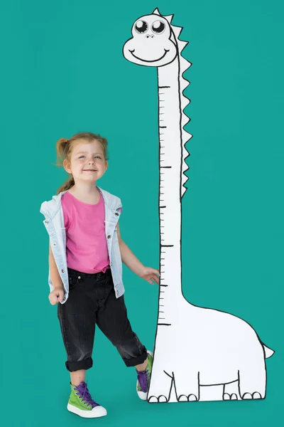 girl Measure Height Child Growing Scale