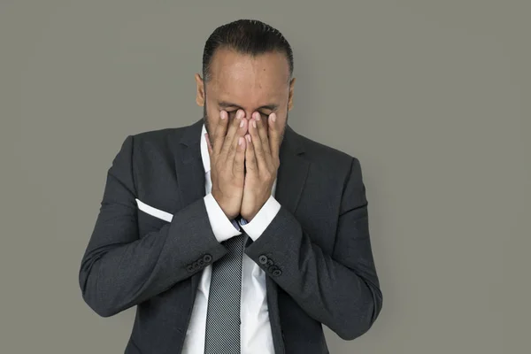 Empresário indiano stressado — Fotografia de Stock