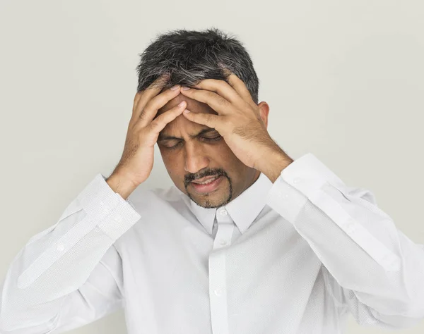 Hombre indio estresado — Foto de Stock