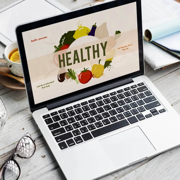 Tablo bilgisayar ekranında