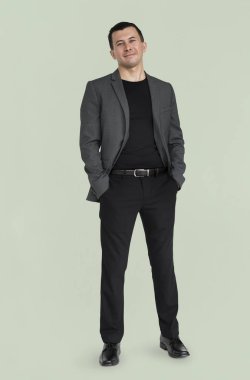 Studio beyaz iş adamı