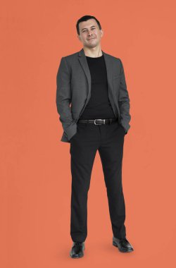 Studio beyaz iş adamı