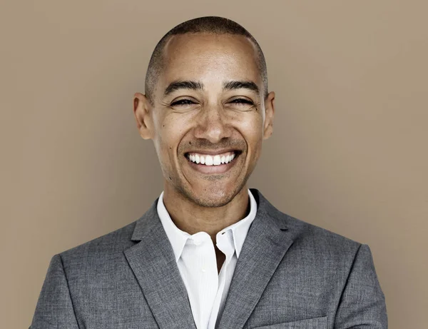 Mixed race Businessman smiling — Stock Photo, Image