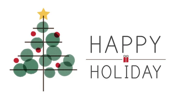 Plantilla con concepto Happy Holiday —  Fotos de Stock