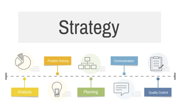 Sablon stratégiai koncepció — Stock Fotó