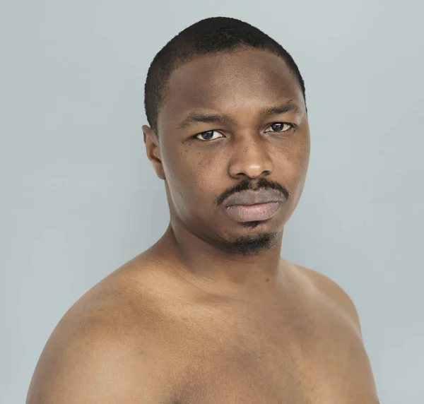 非洲男子赤裸的胸膛 — 图库照片