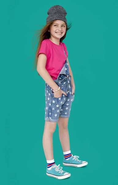 Little girl posing for camera — Stock Photo, Image