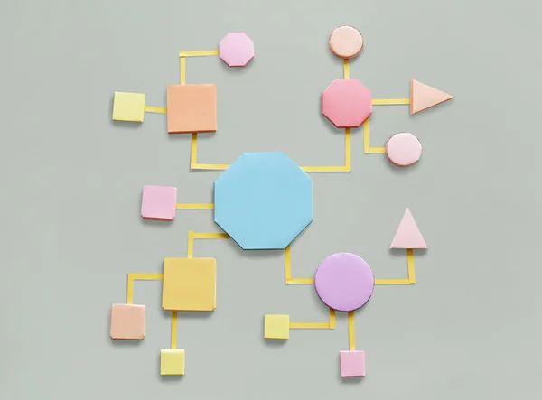 Abstract strategy connection planning — Stock Photo, Image