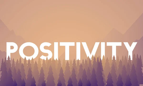 Template with Positivity concept — Stock Photo, Image