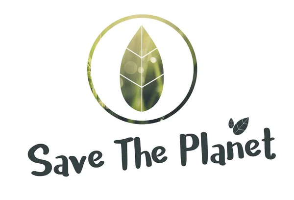 Plantilla con concepto Save The Planet —  Fotos de Stock