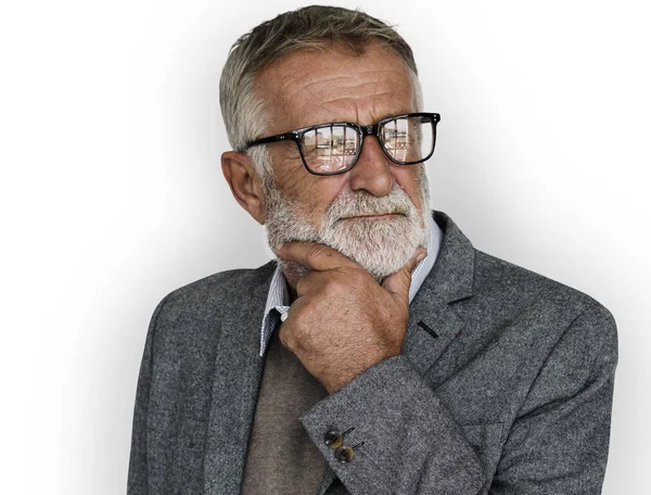 Senior man with beard — Stock Photo, Image