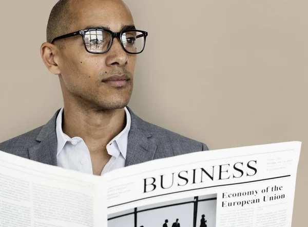 Kevert üzletember a szemüvegek — Stock Fotó