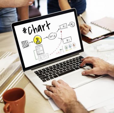 insan eli dizüstü bilgisayar kullanarak 