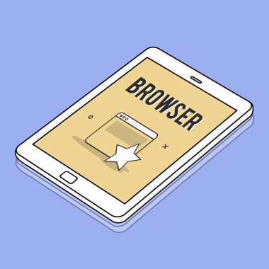 Web tasarım şablonu dijital tablet