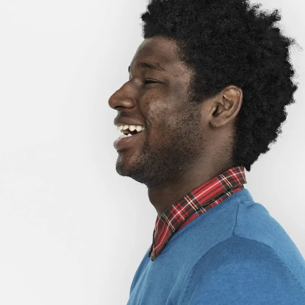 Afrika adam gülüyor — Stok fotoğraf