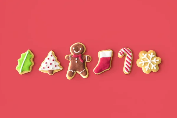 Galletas festivas de pan de jengibre —  Fotos de Stock