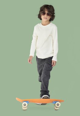 Stüdyo çekimi küçük çocuk