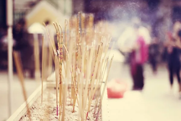 Joss Sticks in Temple — Stock Photo, Image