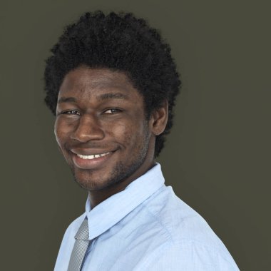 Afrika işadamı gülümseyen