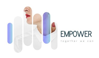 Kırmızı rujlu kadın. 