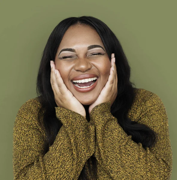 Γελώντας Αφρικανή γυναίκα — Φωτογραφία Αρχείου