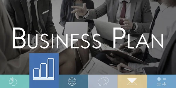 Business people discussing Marketing Plan — Stock Photo, Image